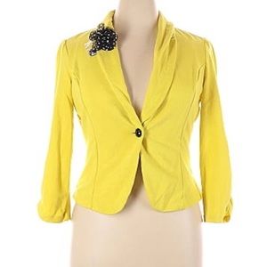 Candie’s, yellow, blazer
